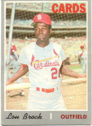 1970 Topps Baseball Cards      330     Lou Brock